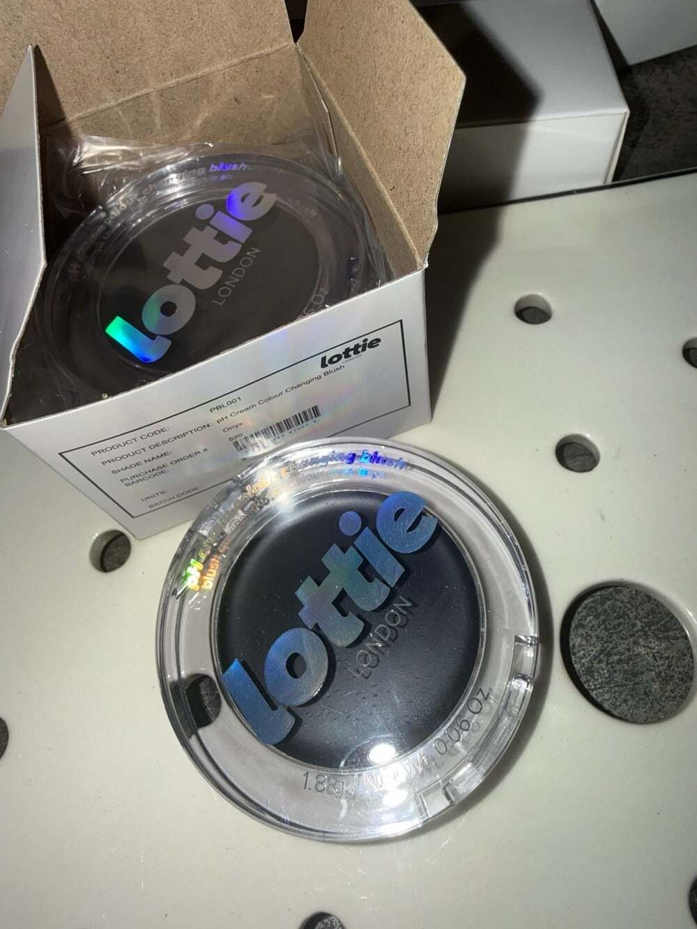 2 New Lottie London pH Cream Colour Changing Blush - Onyx
